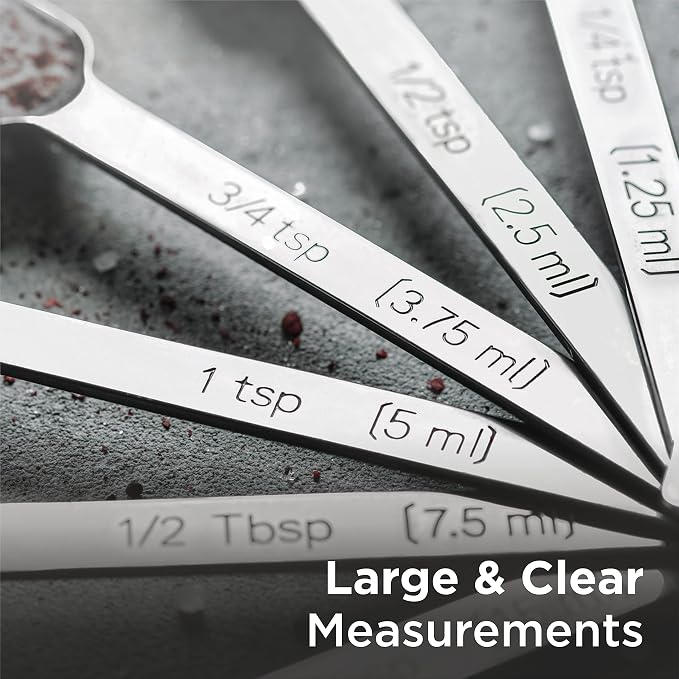 Deiss PRO Heavy Duty Stainless Steel Measuring Spoons - Image 8