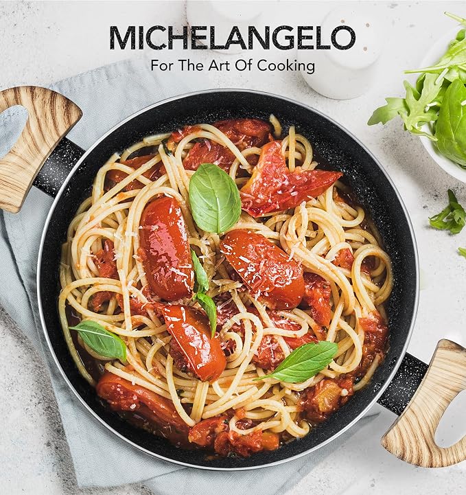 MICHELANGELO Stock Pot with Lid, 10 Quart Large Pot - Image 7