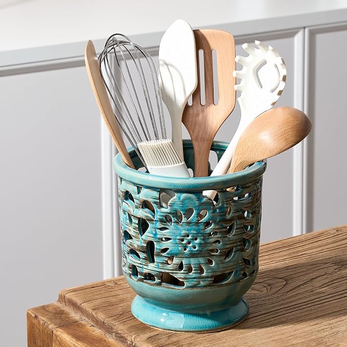 Farmhouse Kitchen Utensil Holder - Image 2