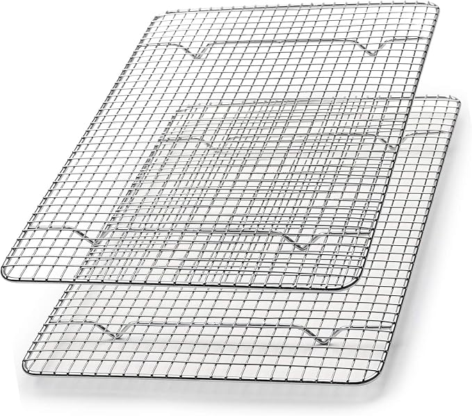 Spring Chef 8.5" x 12" Stainless Steel Cooling Racks, Wire Rack - Image 9