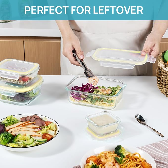 Vtopmart 8 Pack Glass Food Storage Containers - Image 6