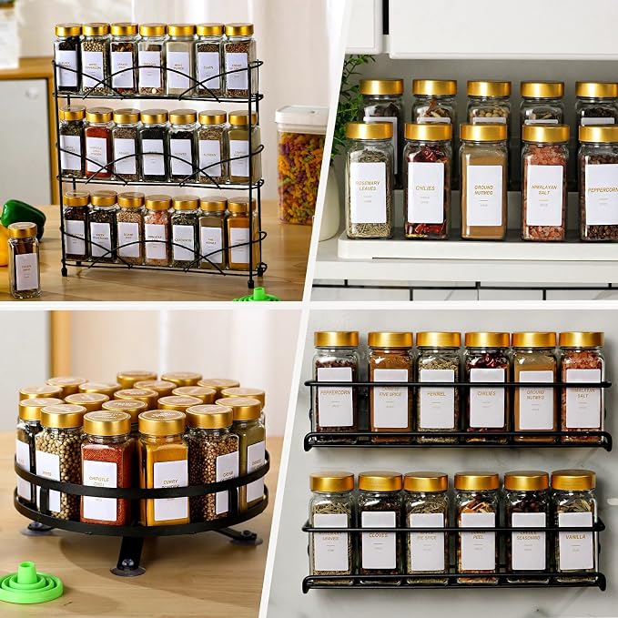 Glass Spice Jars with Label - Image 2