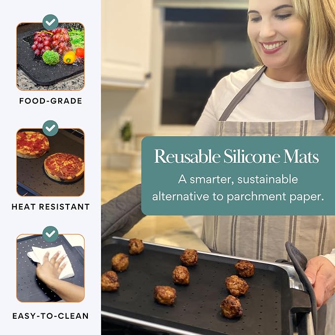 Baking & Splatter Screen for Frying Pan Beckon Ware | USA Brand | 17.5 x 12 Inch - Image 5