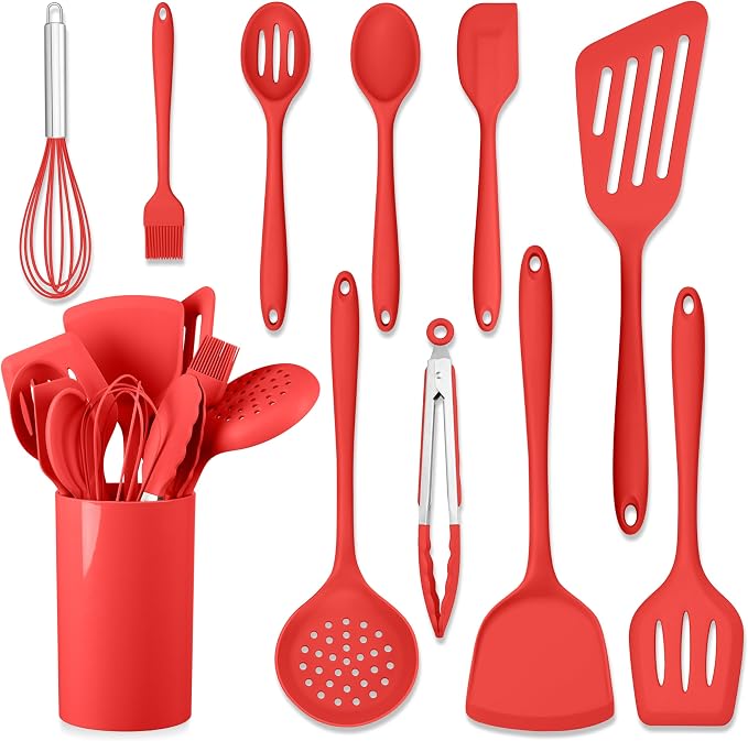 HaWare 11 PCS Silicone Cooking Utensils Set, Heat Resistant Kitchen Utensils by HaWare