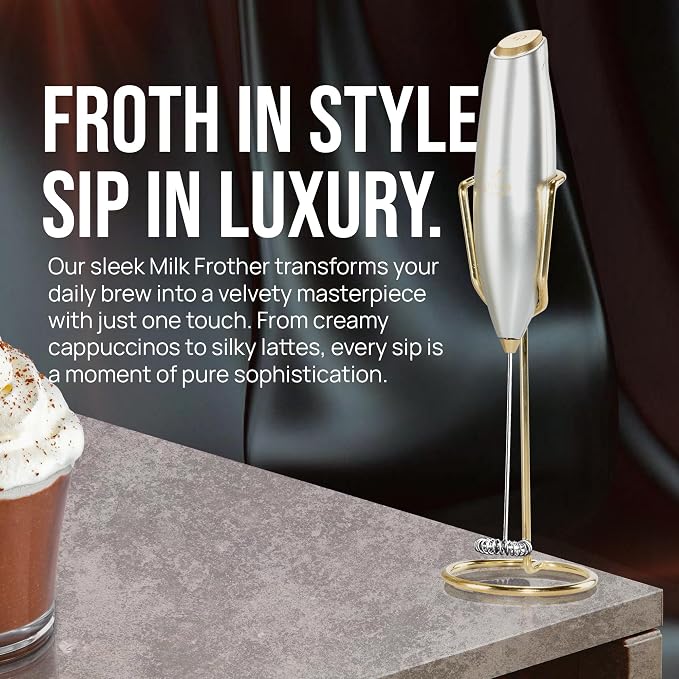 Zulay Kitchen Executive Series Luxury Gift Milk Frother - Image 6
