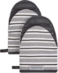 KITCHENAID Albany Mini Oven Mitt 2-Pack Set, Matte Black by KitchenAid
