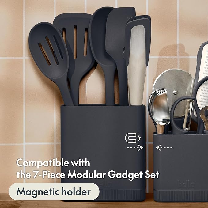 bella 6-Piece Modular Tool Set, Slotted Spoon, Crock - Image 7