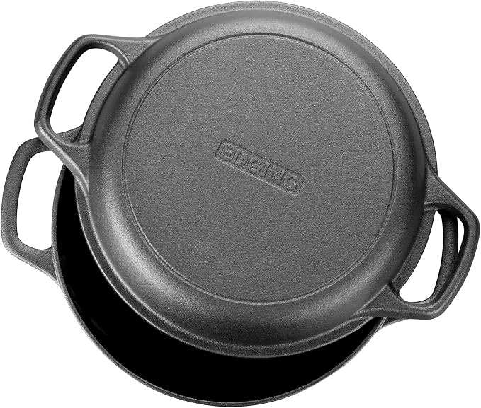EDGING CASTING Pre-Seasoned Cast Iron Dutch Oven Pot - Image 4