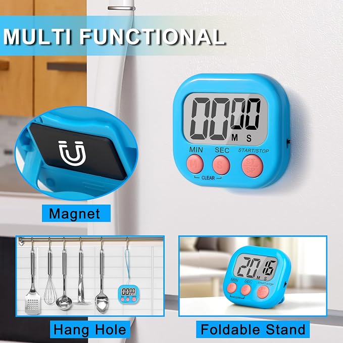 ZILLEEN Classroom Timer for Kids Teachers 2 Pack Digital Timers - Image 2