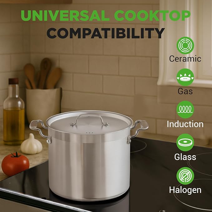 NutriChef 12-Quart Stainless Steel Stockpot - Image 8