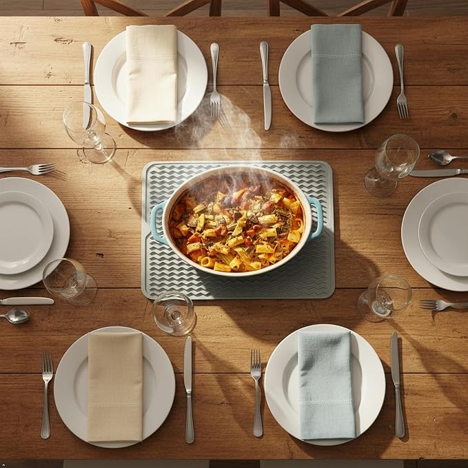 Silicone Drying Mat 16 × 12 – Gray Non-Slip Sink Mat - Image 8
