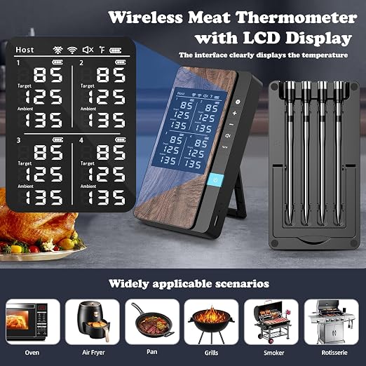 Wireless Meat Thermometer-Multi Sensors Digital Food Thermometer - Image 6