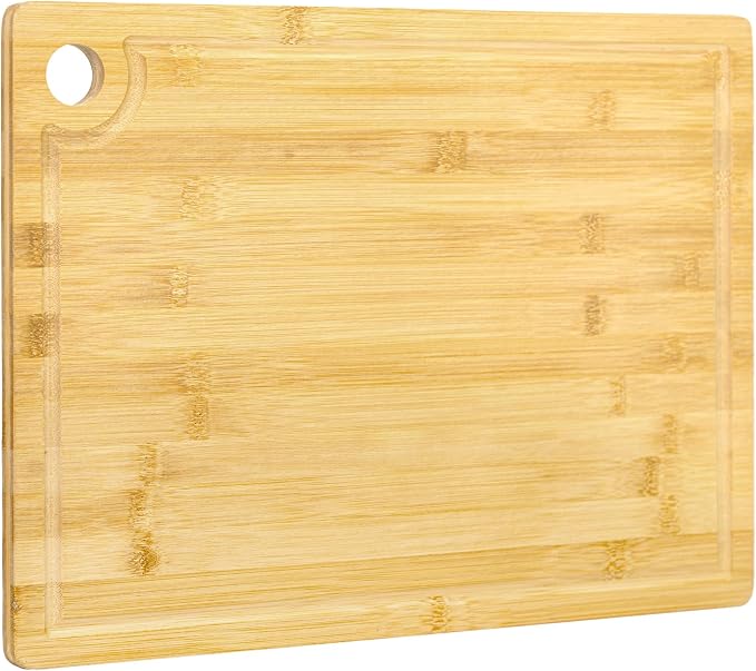 Utoplike Bamboo Cutting Board 16 x 12 inch, Wood Chopping Board by Utoplike