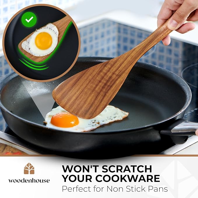 Wooden Spatula for Cooking, 12 Inch - Image 6