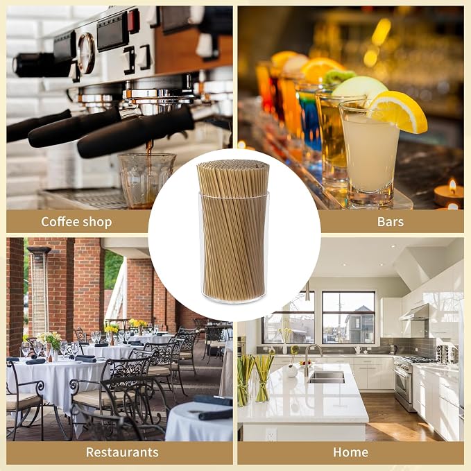 500 Pcs Gold Coffee Stirrers Holder Set Metallic Gold Coffee Stir Sticks - Image 4