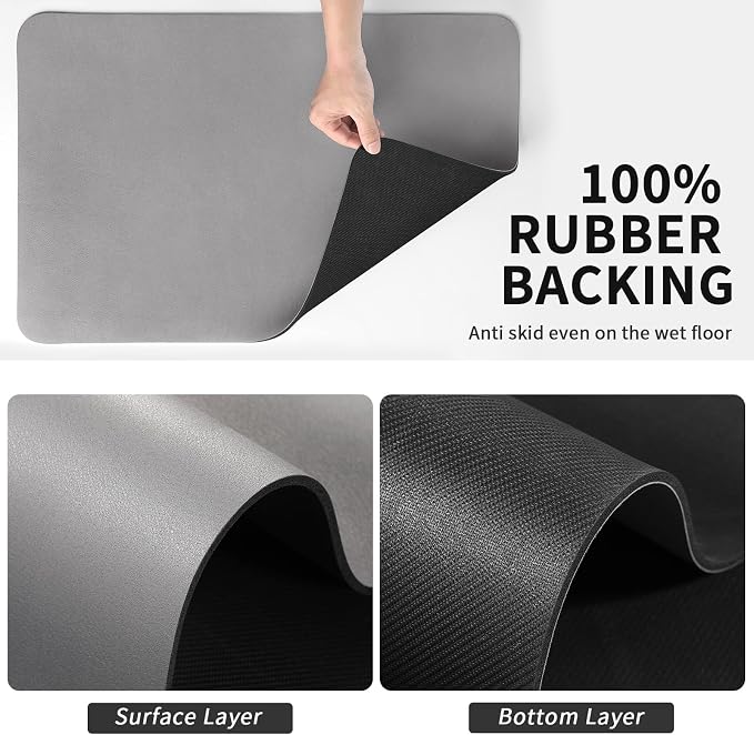 HotLive Dish Drying Mat for Kitchen Counter, Heat Resistant Drainer Mats - Image 5