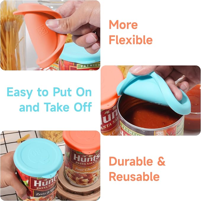 2PCs 3.5-inch Silicone Can Lids - Image 3