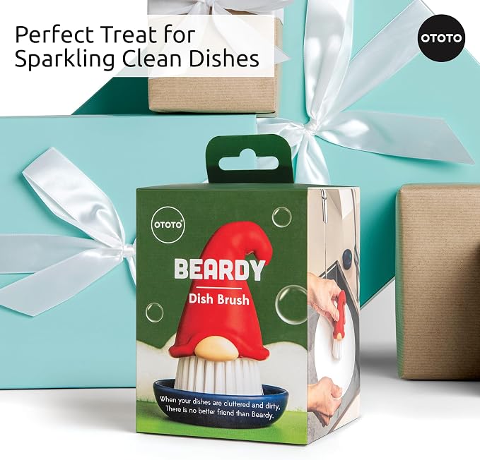New! Beardy Gnome Dish Brush by Ototo - Image 7