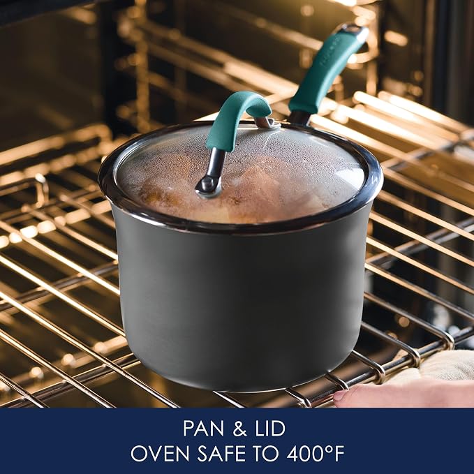 Rachael Ray Cucina Hard Anodized Nonstick Sauce Pan/Saucepan - Image 6