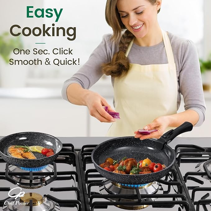 Chef Power Ceramic Nonstick Cookware Set 19 Piece - Image 7