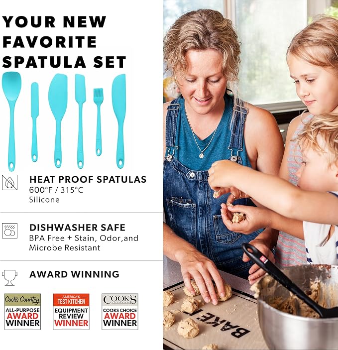 DI ORO 6-Piece Silicone Spatula Set - Image 4