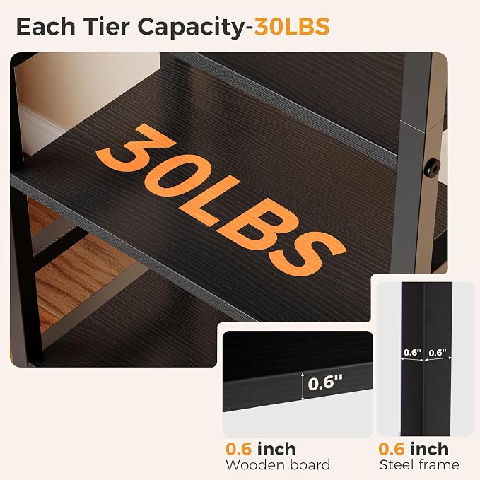 DUMOS 5-Tier Bookshelf, Modern Tall Bookcase, Open Storage Display Shelf - Image 6
