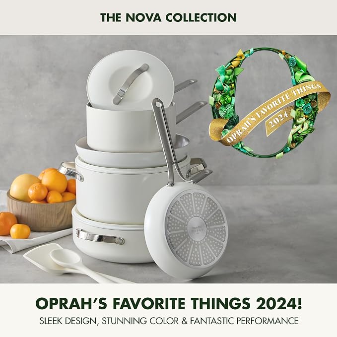 GreenPan Nova 10-Piece Cookware Pots & Pans Set, Oprah’s Favorite Things 2024 - Image 2
