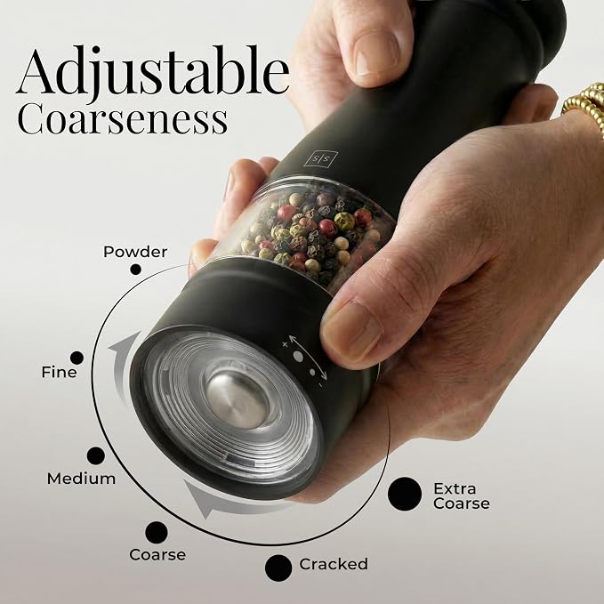 Electric Salt and Pepper Grinder Set - Image 4