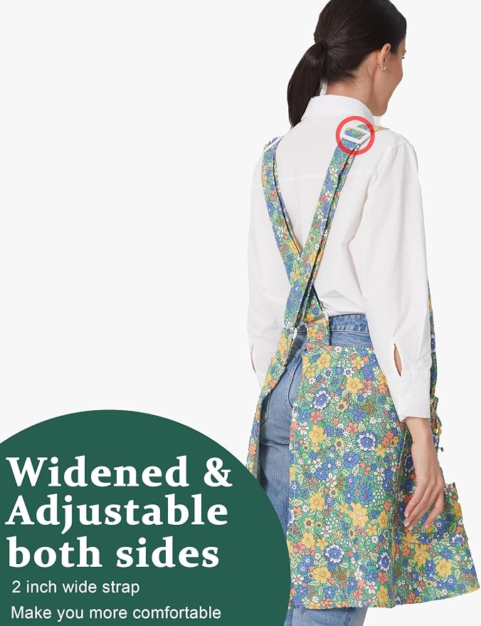 Cozy Adjustable Cross Back Aprons - Image 3