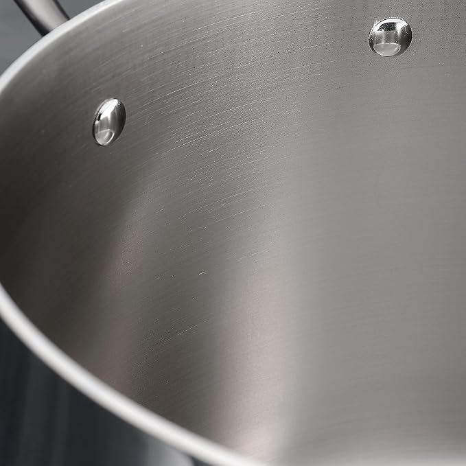 Tramontina Tri-Ply Clad Stainless Steel 2-Quart Small Sauce Pan - Image 9