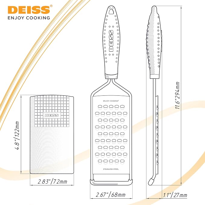 Deiss PRO Coarse Grater & Hand Held Cheese Grater - Image 8