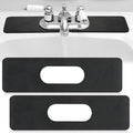 Tioncy 2 Pcs Faucet Mat Sink Splash Guard Oval-hole Oval Splash Pad by Tioncy