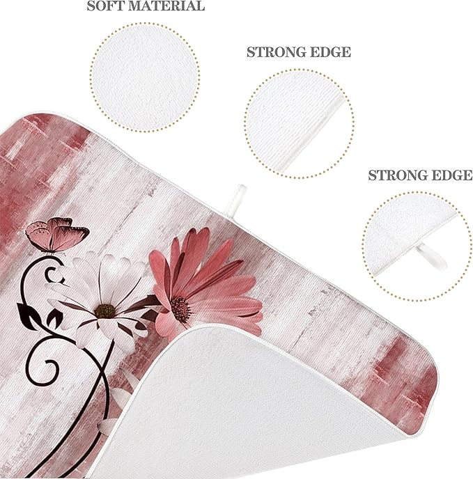 Floral Dish Drying Mat 18x24 Inches - Image 6