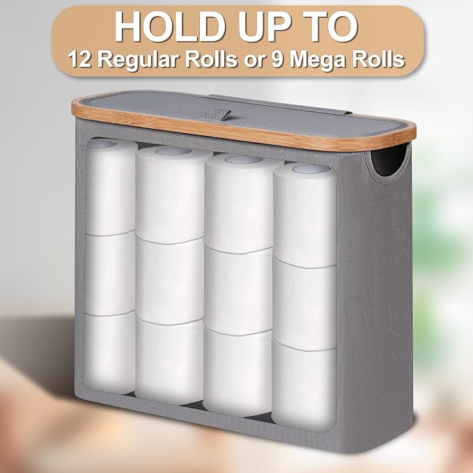 efluky Toilet Paper Basket 28L, Toilet Paper Storage - Image 4