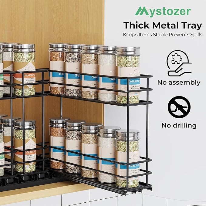 Mystozer Pull Out Spice Rack Organizer - Image 7