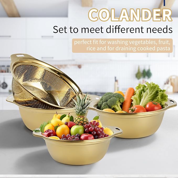Colander 304 Stainless Steel 3-quart - Image 6