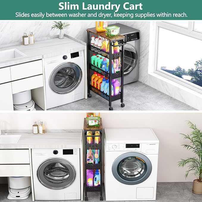 Vivihomety Utility Slim Storage Cart - Image 2
