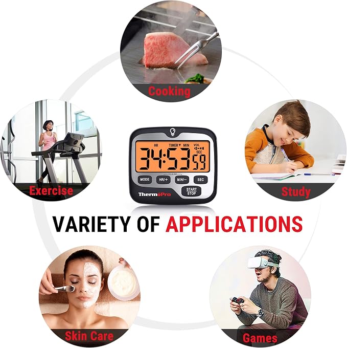 TempPro TM01 Kitchen Timers for Cooking - Image 7
