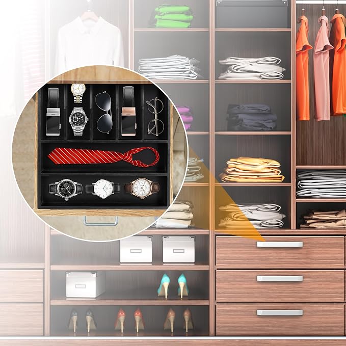 Bellsal Bamboo Silverware Drawer Organizer, Utensil Kitchen Drawer Organizer - Image 7