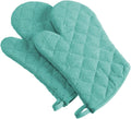 DII Basic Terry Collection 100% Cotton Quilted, Oven Mitt, 2 Piece by DII