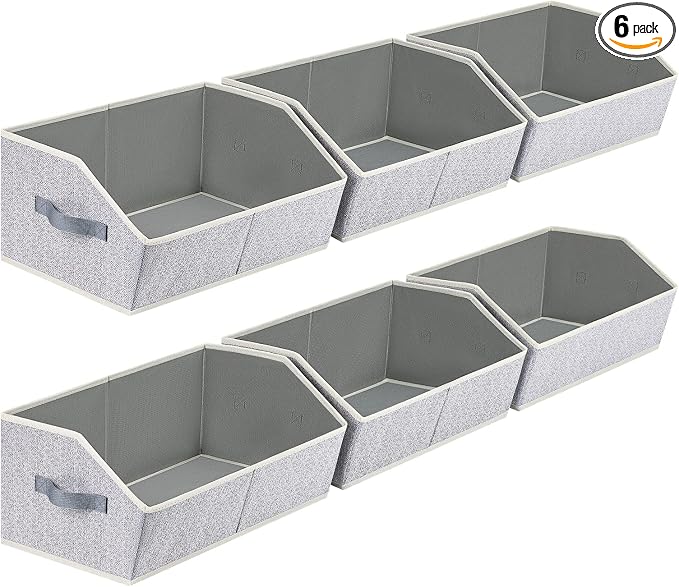 Homsorout Closet Organizers Bins 6 Packs by Homsorout