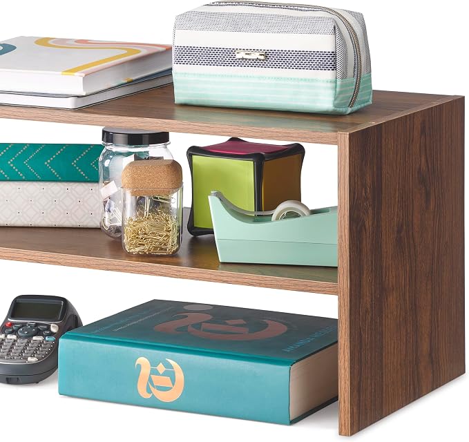 Whitmor Wood Stackable 2-Shelf Shoe Rack, 24 inches - Image 4