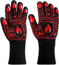 BBQ & Grill Gloves, Oven Gloves, 1472°F Silicone Oven Mitts Heat Resistant by IGNISGUARD