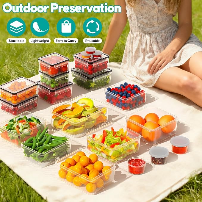 40 Pcs Food Storage Containers - Image 7