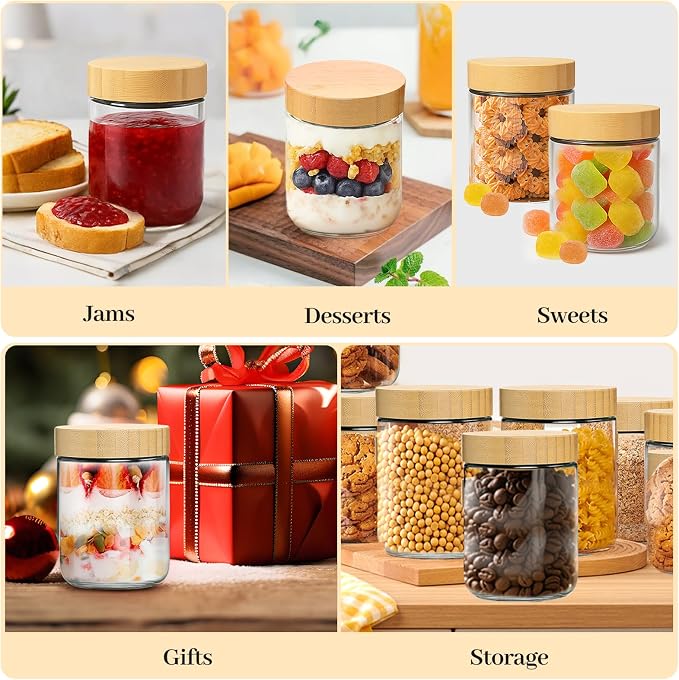TBWIND 4 Pack 16oz Glass Jars - Image 7