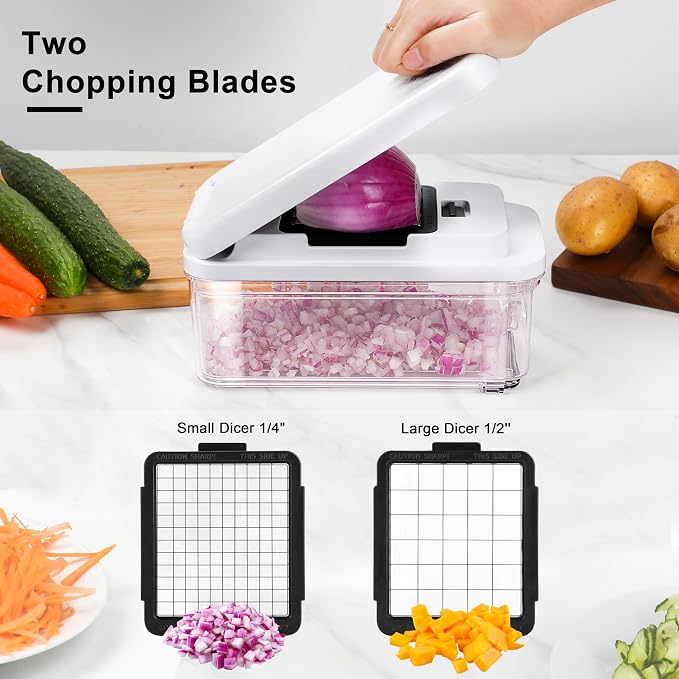 Vegetable Chopper, Professional Food Chopper &Onion Chopper, Veggie Cutter - Image 3