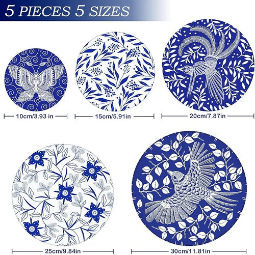 5 Pieces Bowl Covers Reusable, 5 Size Elastic Cloth Bowl Covers - Image 2
