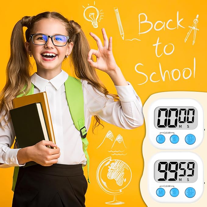 ZILLEEN Classroom Timer for Kids Teachers 4 Pack Digital Timers - Image 6