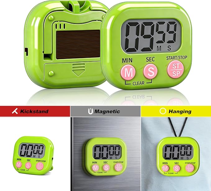 Antonki 4 Pack Digital Timer for Kids, Kitchen Timer for Cooking, Exercise - Image 6