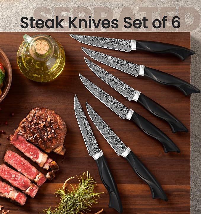 Knife Set, 15 Pieces Kitchen Knife Set - Image 3